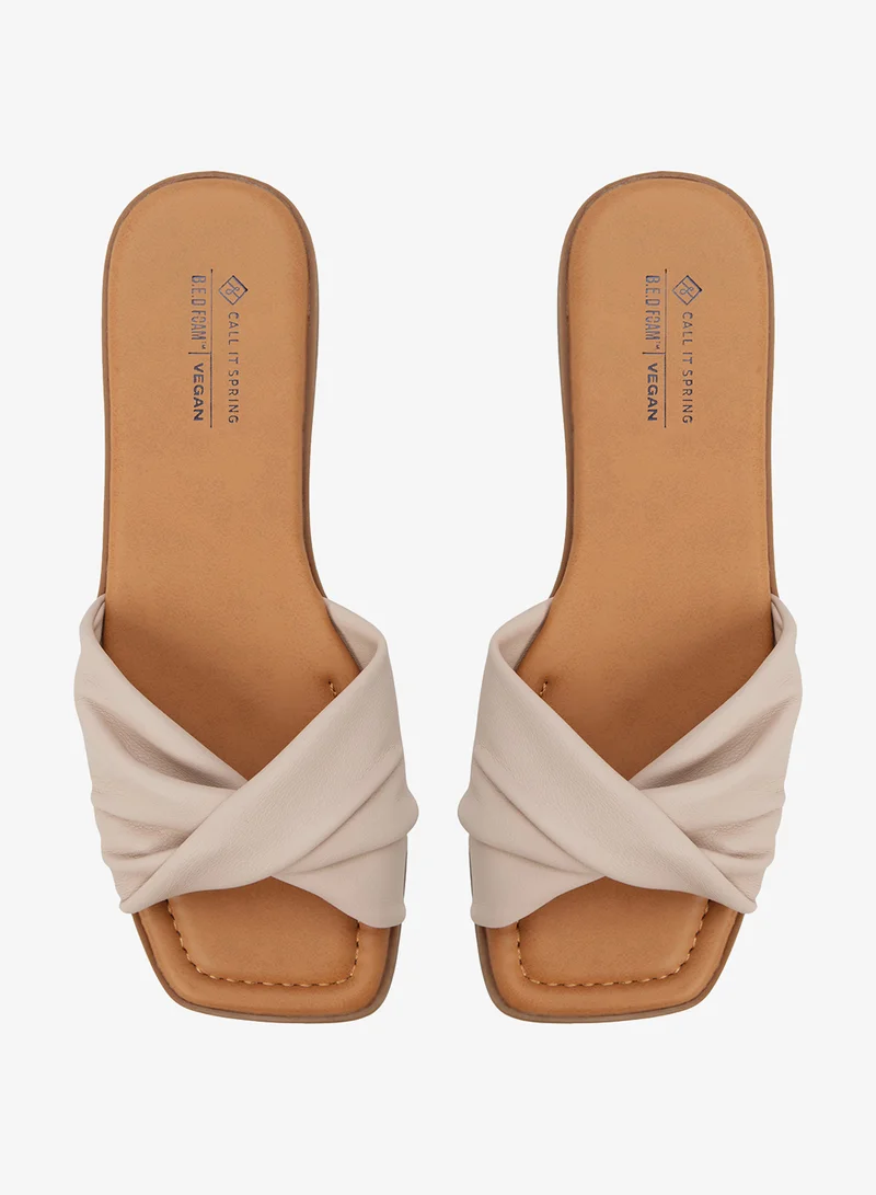 CALL IT SPRING  Melonie Slip On Flat Sandals for Women | Best Price UAE